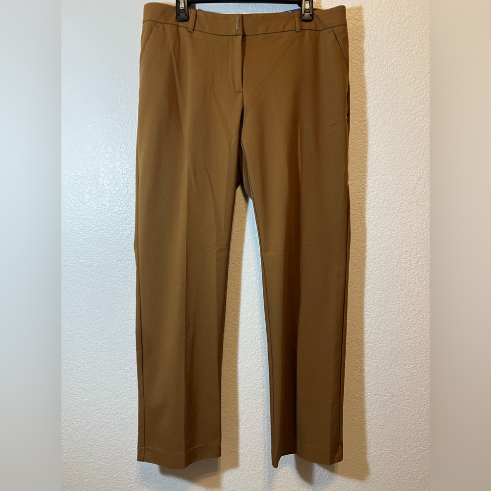 Mid Rise Straight Leg Pants